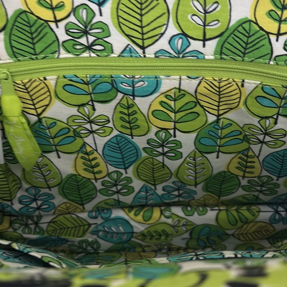 Vera Bradley Green and Blue Floral Shoulder Bag - Picture 8 of 11